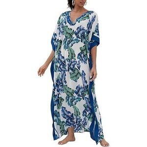 Kaftan Dresses For Women V Neck Batwing Sleeve Plus Size Caftans Swimwear